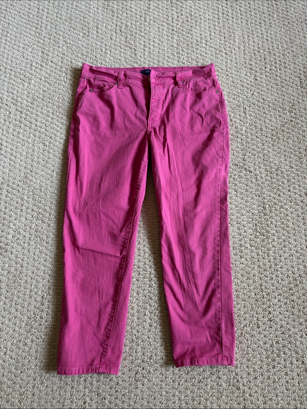NYDJ Hot Pink Straight-Leg Jeans